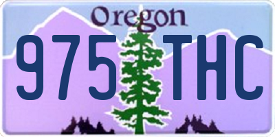 OR license plate 975THC