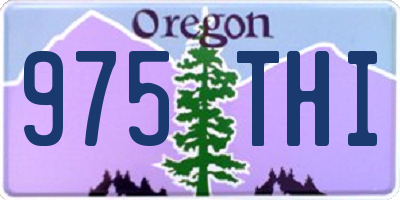 OR license plate 975THI