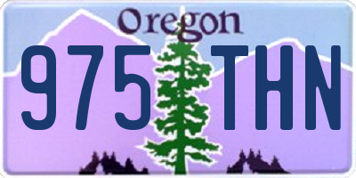 OR license plate 975THN