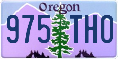 OR license plate 975THO