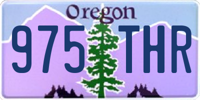 OR license plate 975THR