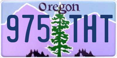 OR license plate 975THT