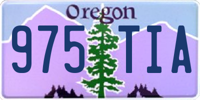 OR license plate 975TIA