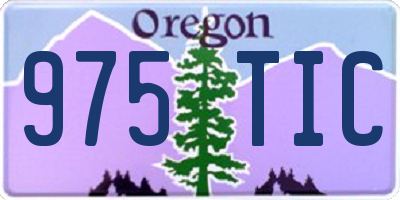 OR license plate 975TIC