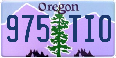 OR license plate 975TIO