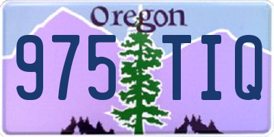 OR license plate 975TIQ