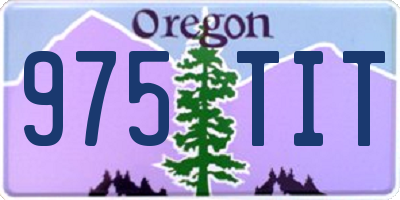 OR license plate 975TIT