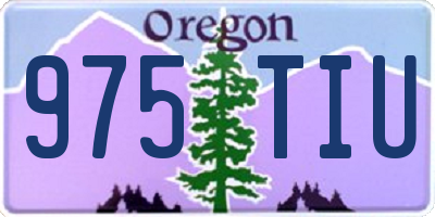 OR license plate 975TIU