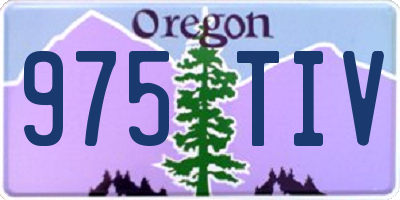 OR license plate 975TIV