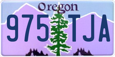 OR license plate 975TJA