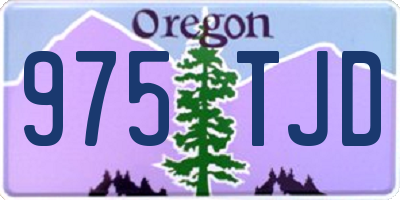 OR license plate 975TJD