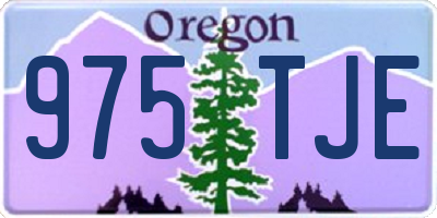 OR license plate 975TJE