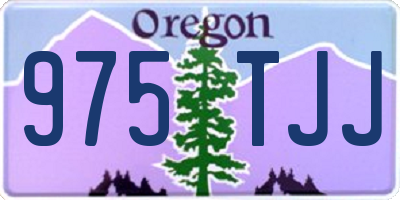 OR license plate 975TJJ