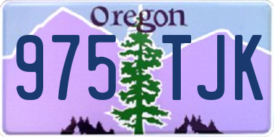 OR license plate 975TJK