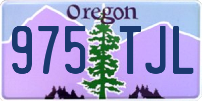 OR license plate 975TJL