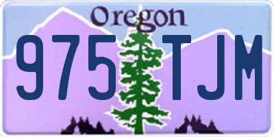 OR license plate 975TJM