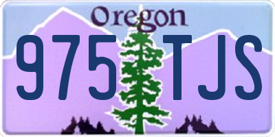 OR license plate 975TJS