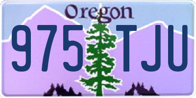 OR license plate 975TJU