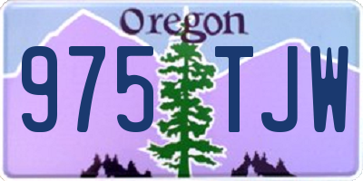 OR license plate 975TJW