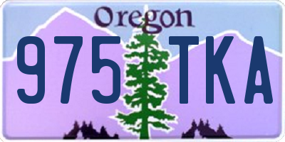 OR license plate 975TKA