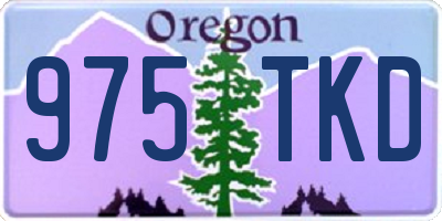 OR license plate 975TKD