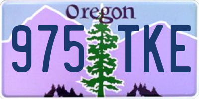 OR license plate 975TKE