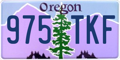 OR license plate 975TKF