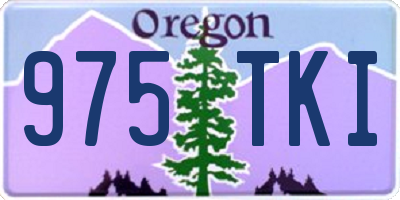 OR license plate 975TKI