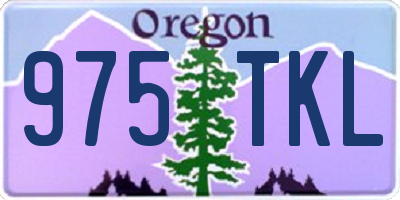 OR license plate 975TKL