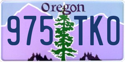 OR license plate 975TKO