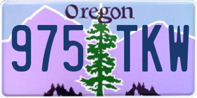 OR license plate 975TKW