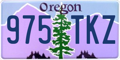 OR license plate 975TKZ