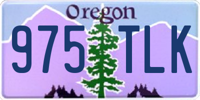 OR license plate 975TLK