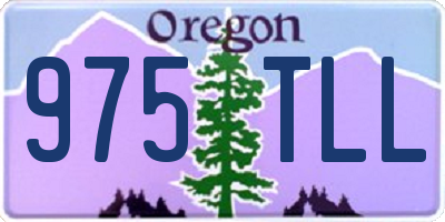 OR license plate 975TLL