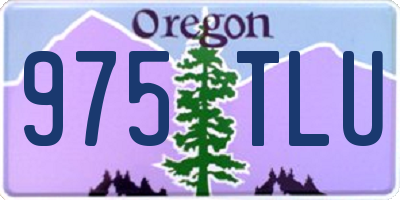 OR license plate 975TLU