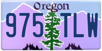 OR license plate 975TLW