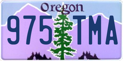 OR license plate 975TMA