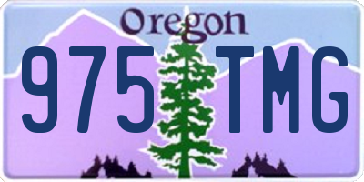 OR license plate 975TMG