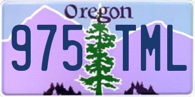 OR license plate 975TML