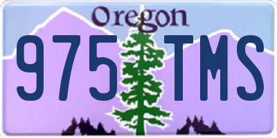 OR license plate 975TMS