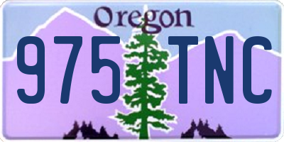 OR license plate 975TNC