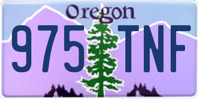 OR license plate 975TNF