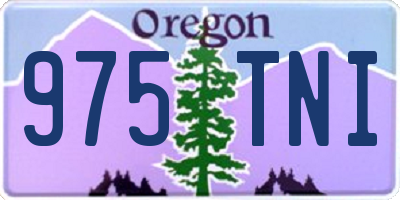 OR license plate 975TNI