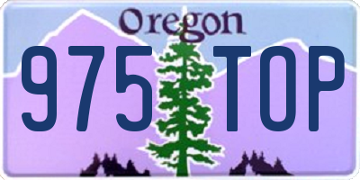 OR license plate 975TOP