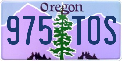 OR license plate 975TOS