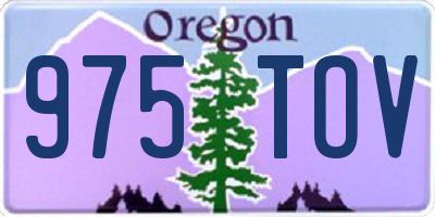 OR license plate 975TOV