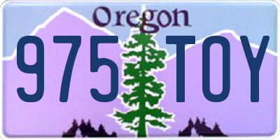 OR license plate 975TOY