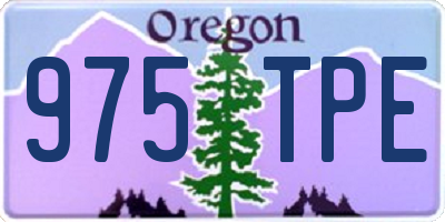 OR license plate 975TPE