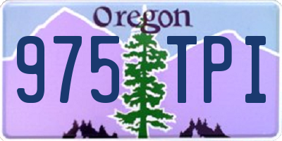 OR license plate 975TPI