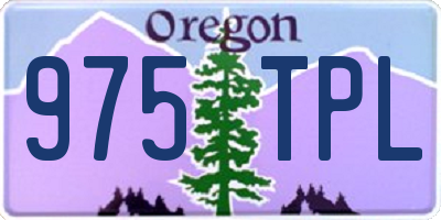 OR license plate 975TPL